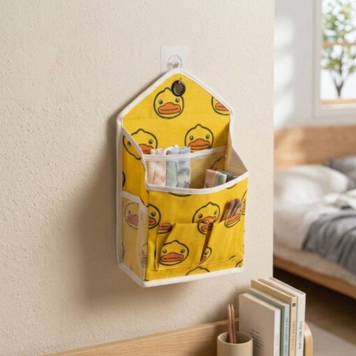 Sac de rangement suspendu avec crochet adhésif