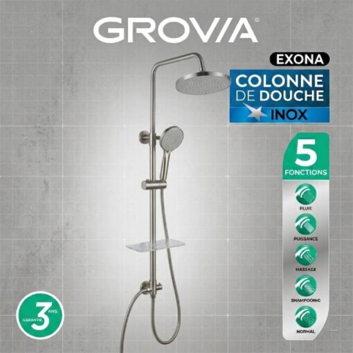 Colonne de douche en Inox GROVIA 24480