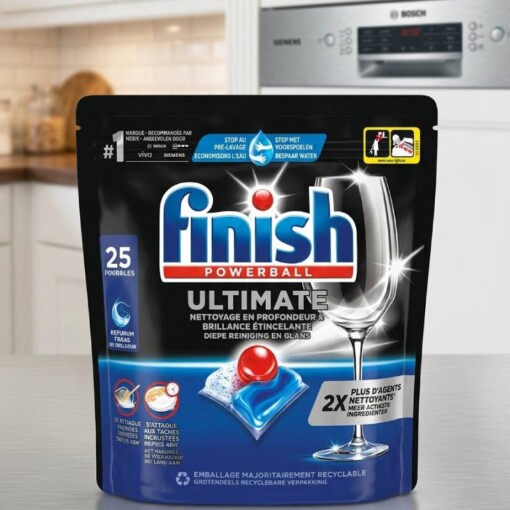 Finish Ultimate nettoyant pour lave vaisselle 25 capsules