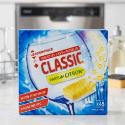 Tablettes Lave-vaisselle LEADERPRICE Classic Citron 45PCS