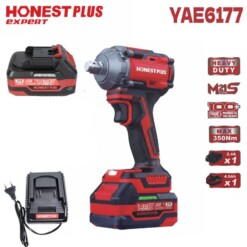 Boulonneuse Clé a choc sans-fil brushless 350n.m 21v HONESTPLUS YAE6177