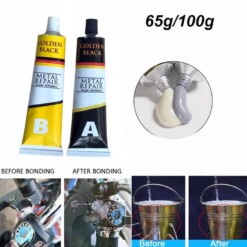 Alternative view of Colle AB époxy pour réparation de métal résistante à la haute température 100g