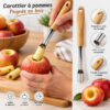 Carottier à pommes poignet à bois 2cm