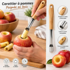 Carottier à pommes poignet à bois 2cm