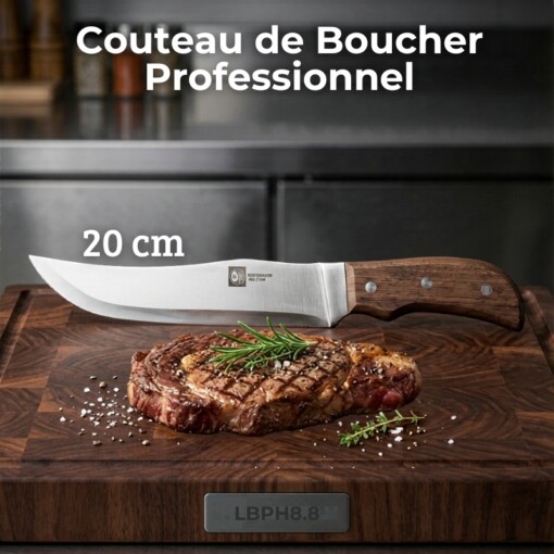 Couteau de Boucher Professionnel 20 cm LBPH88