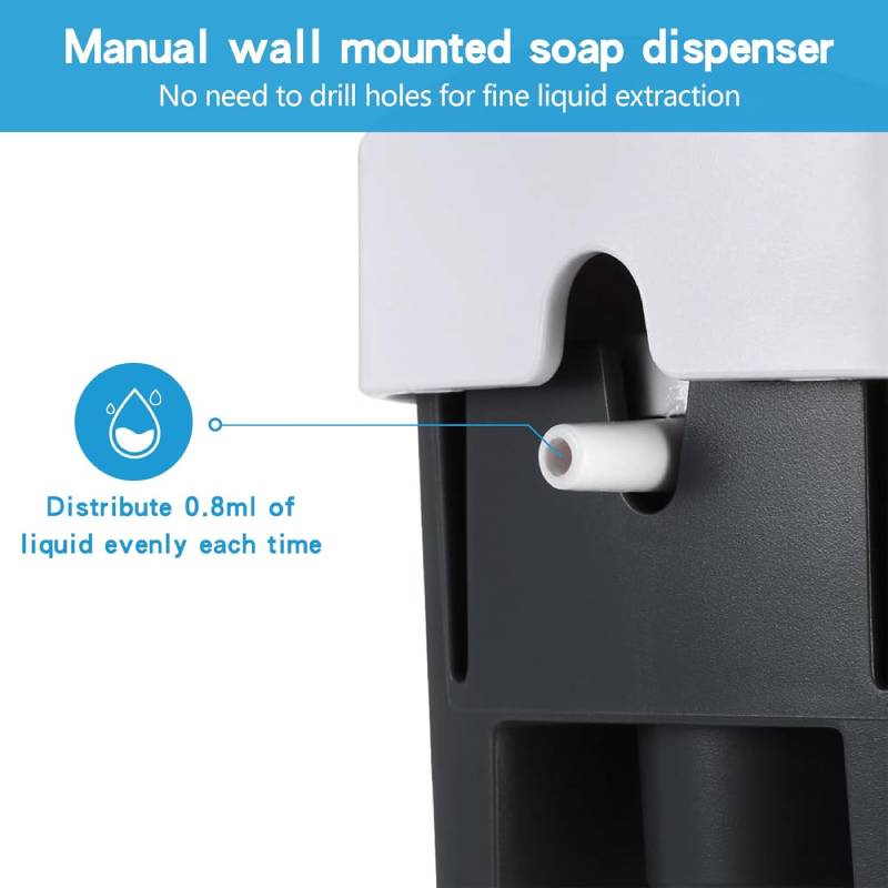 Distributeur Savon liquide manuel mural – Image 3