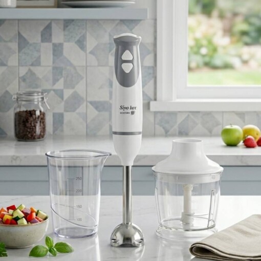 Bras mixeur multifonction 250W avec 2 bols 500ml