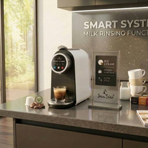 La Natura Machine à Café Lait Thé Espresso Capuccino avec mode de conservation des Vitamines 800ml