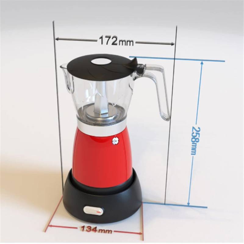 Cafetière italienne électrique 300ml 6 Tasses – Image 3