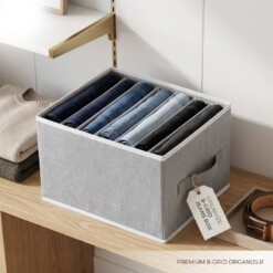 Boîte de rangement pantalons 8 compartiments
