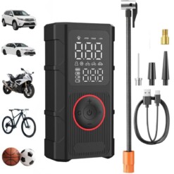 Mini compresseur gonfleur de Pneu 150PSI avec torche 3600mAh