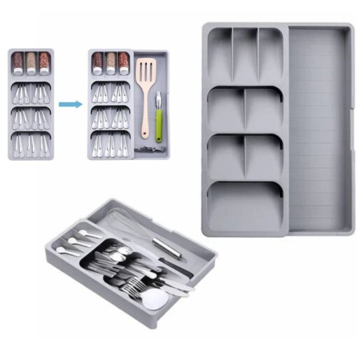 Organisateur ustensiles de cuisine avec tiroir