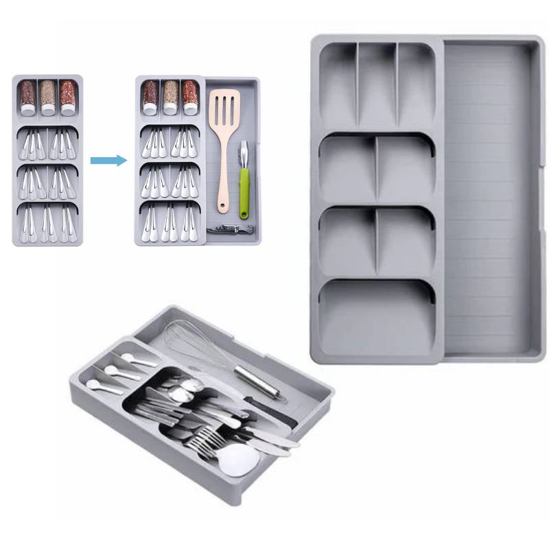 Organisateur ustensiles de cuisine avec tiroir