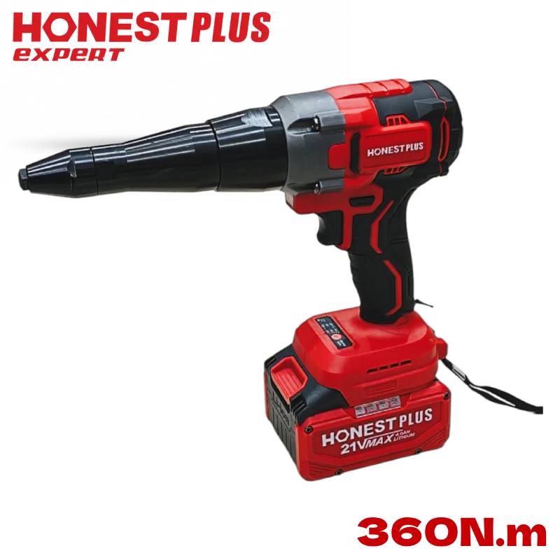 Riveteuse à batterie 21V 360N.m HONESTPLUS YAE2692 – Image 2