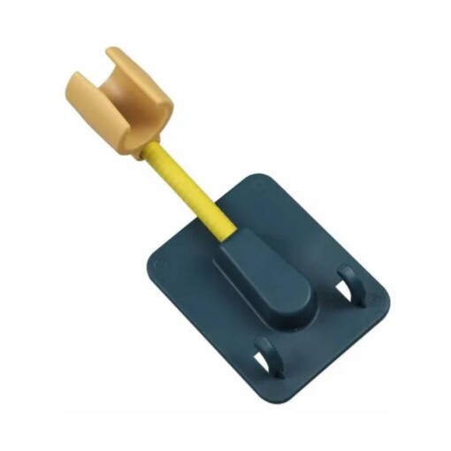 Support douchette salle de bain adhésif flexible avec 2 crochets