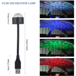 Alternative view of Mini Lampe USB flexible pour décoration lumière ambiante voiture