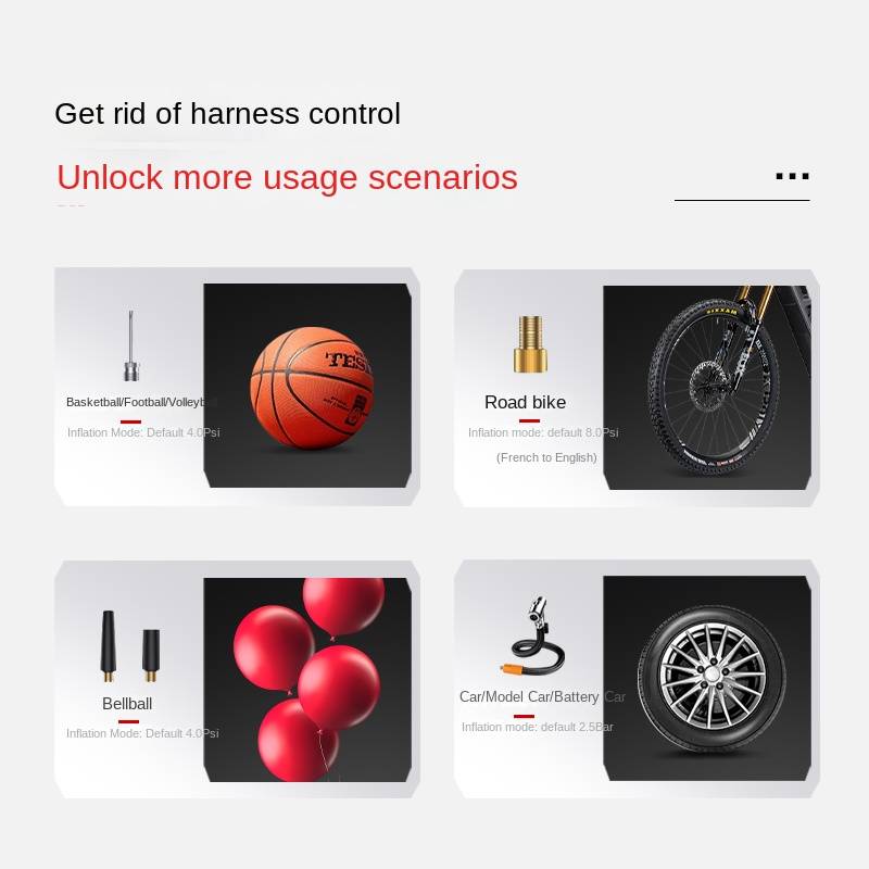 Mini Compresseur booster de batterie avec torche 150PSI 2500mAh – Image 3