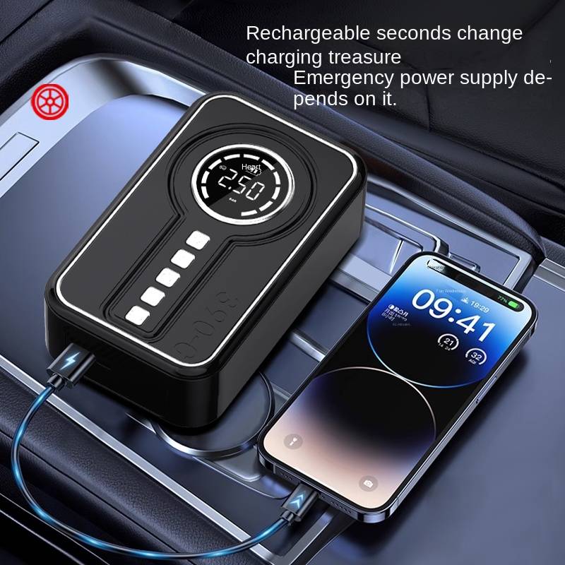 Mini Compresseur booster de batterie avec torche 150PSI 2500mAh – Image 4