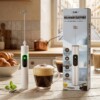 Mousseur à café et lait fouée rechargeable 3 vitesses