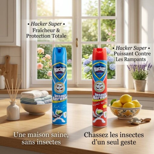 Aérosol Insecticide HACKER 750ml
