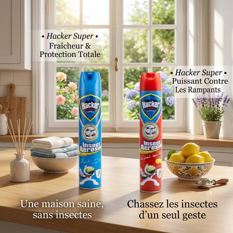 Aérosol Insecticide HACKER 750ml