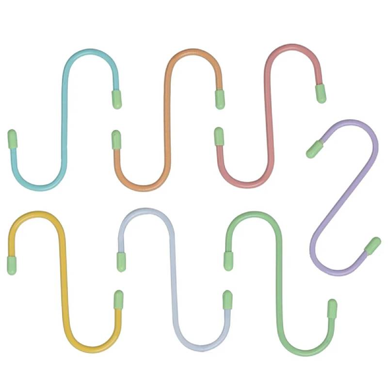 Ensemble de 7 crochets S colorés métallique – Image 4