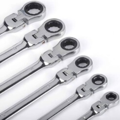 Alternative view of Jeu de clés à cliquet mixtes flexibles 8-19mm 7PCS