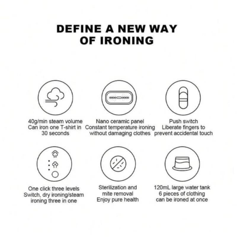 Défroisseur à vapeur électrique 1470W 120ml – Image 8