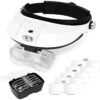 Loupe Bandeau pour lecture et réparation montres cartes électronique Avec Torche