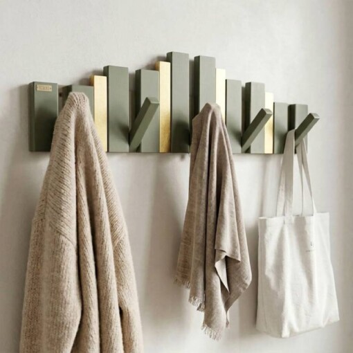 Porte Manteau Piano Classique élégant 5 Crochets