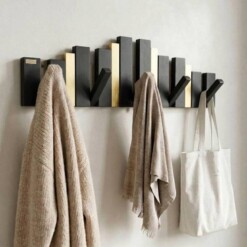 Alternative view of Porte Manteau Piano Classique élégant 5 Crochets