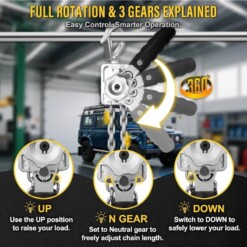 Alternative view of Tire Fort à chaine BEETRO 150Kg 1.5m 180N TC0848