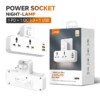 Multiprise universelle 2P 2USB 1 TYPE-C 20W avec lampe Touch chargement rapide