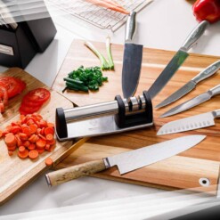 Alternative view of Aiguiseur de couteaux en Acier Inoxydable 87007-6