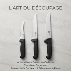 Kit 3 Couteaux à viande en acier inoxydable LBSK3