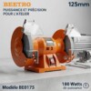 Touret à meuler 180W 125mm Base métallique avec ventouses de fixation BEETRO BE0175