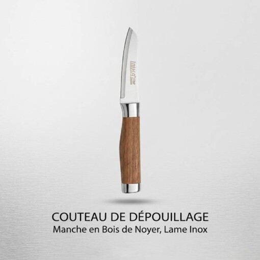 Couteau à dépecer manche bois 29993 9cm