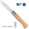 Couteau de poche n° 8 en acier inoxydable OPINEL