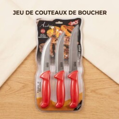 Alternative view of Set de 3 couteaux de Boucher en Acier inoxydable 87254-9