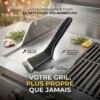Brosse raclette métallique pour nettoyage Barbecue 2en1 25216