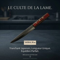 Couteau Chef Samurai à manche coloré LBD318 23cm