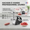 Hachoir électrique à viande saucisses à farcer 1800W