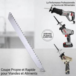 Lame Alimentaire pour scie à sabre 30cm 3767