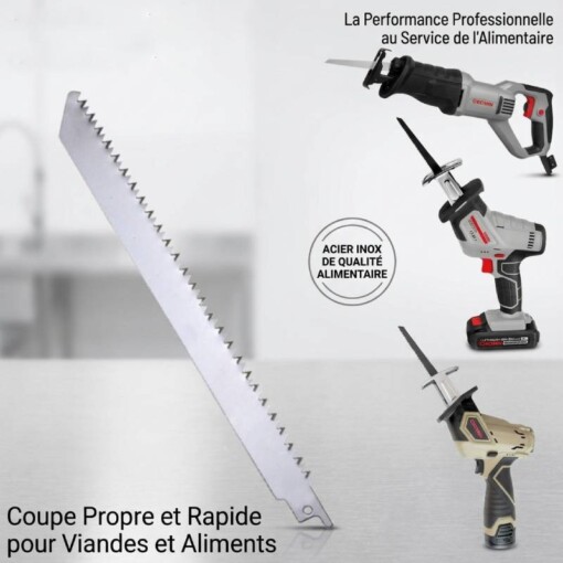 Lame Alimentaire pour scie à sabre 30cm 3767