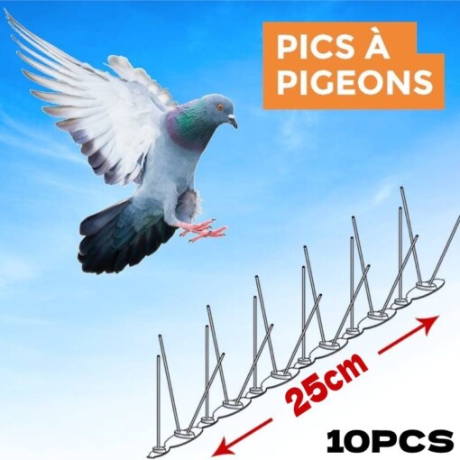Pics à pigeons 2.5m (10 pics x 25cm)