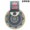 Tapis de table sous plat rond décoratif 2PCS FIRLA 20cm