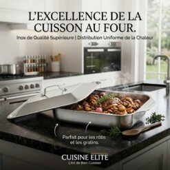 Plateau de cuisson en acier inoxydable adapté au grillage de viande et de poisson