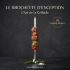 Tiges Brochette de viande Plates Inox 6PCS 40cm