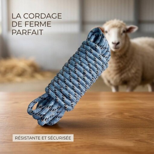 Corde à mouton en tissu 10 Mètres GM