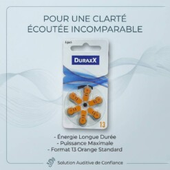 Piles auditives DURAxX P13
